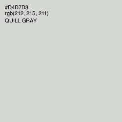 #D4D7D3 - Quill Gray Color Image